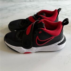 Nike Kids Black and Red Sneakers